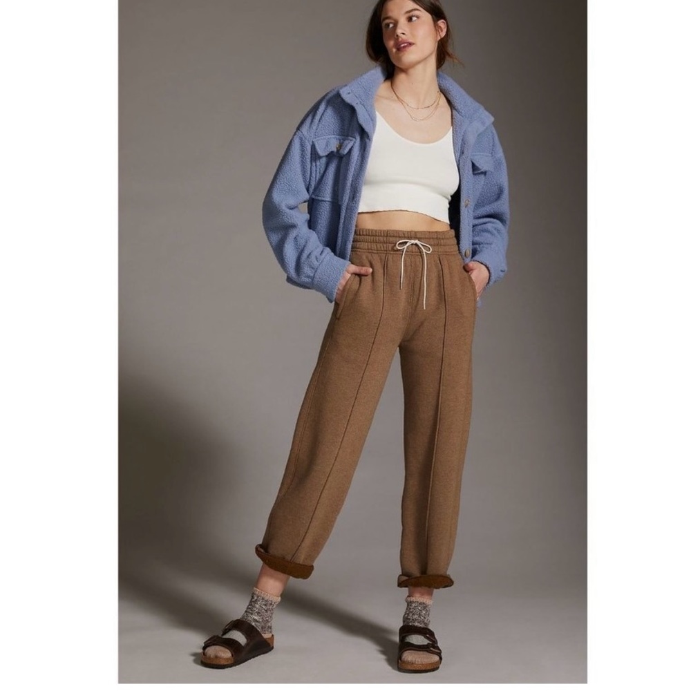 Anthropologie Fleece Bomber Jacket